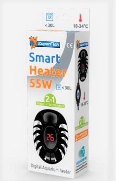Smart Heater 55 Watt der elektrisch regelbare Heizstab für kleine Aquarien