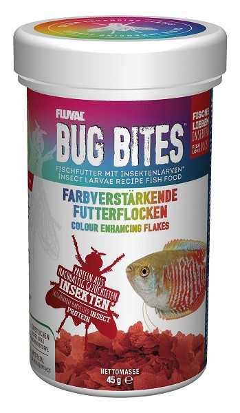 Bug Bites Farb Flakes farbverstärkendes Flockenfutter für Zierfische kaufen