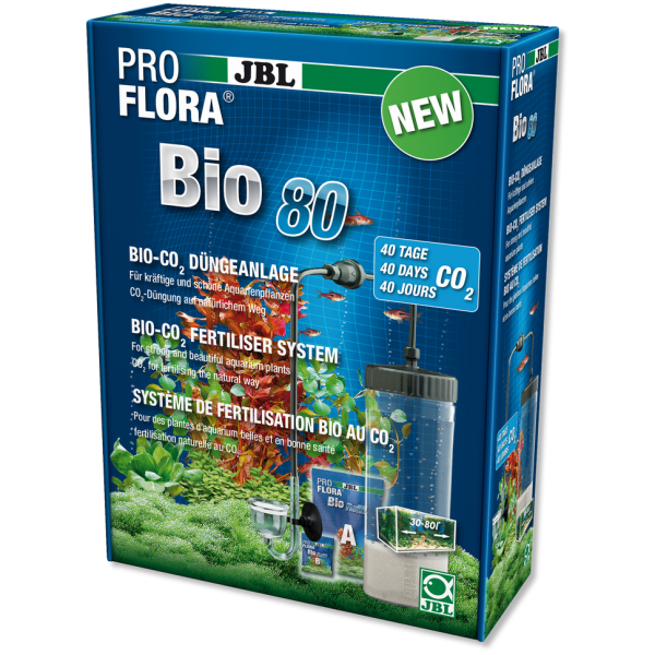 Pro Flora Bio 80 die einfache Bio Co2 Anlage von JBL für Aquarien von 30-80 Liter bei Aquaristikwelt Dresden