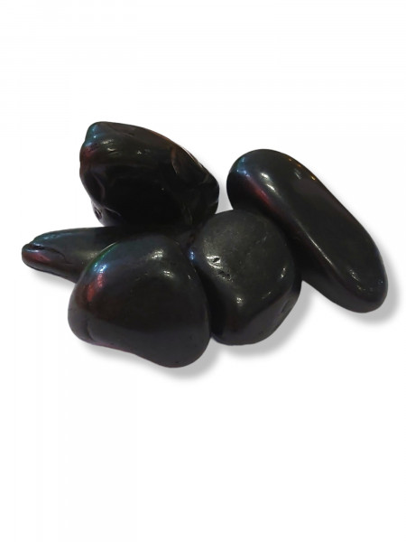 Schwarzer Flusskiesel, black pebbels aquariumsteine schwarze runde aquariumsteine kaufen