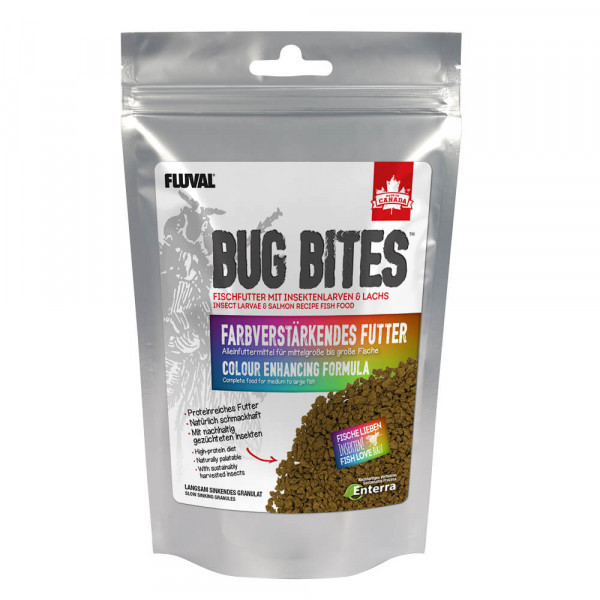 Bug Bites für Farbintensität, Fluval das Naturnahe Futter mit Insekten für bessere Farbenpracht