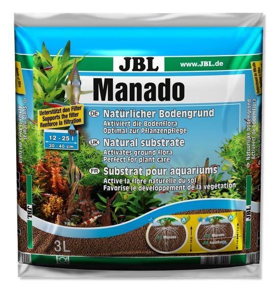 JBL Manado Bodengrund 10 Liter für natürliche Dekoration im Aquarium bei Aquaristikwelt Dresden
