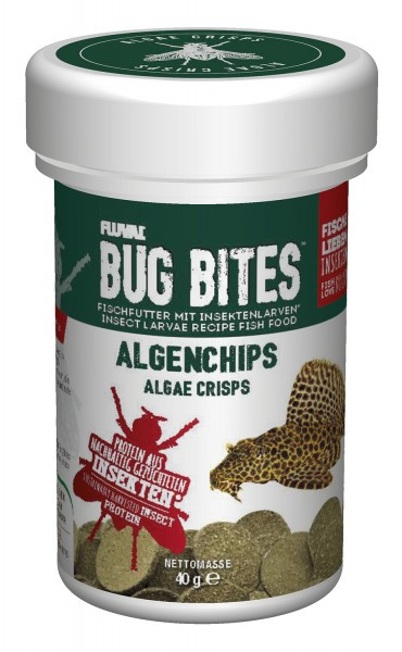 Bug Bites Algenchips kaufen das Futter auf Insektenbasis, Bug Bites kaufen Fluval Futter Welstabs kaufen, Larve der soldatenfliege