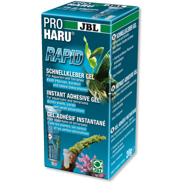 Pro Haru Rapid+ von JBL Sekundenkleber, Unterwasserkleber für Pflanzen und Moos sowie Bucephalandras und Anubien 