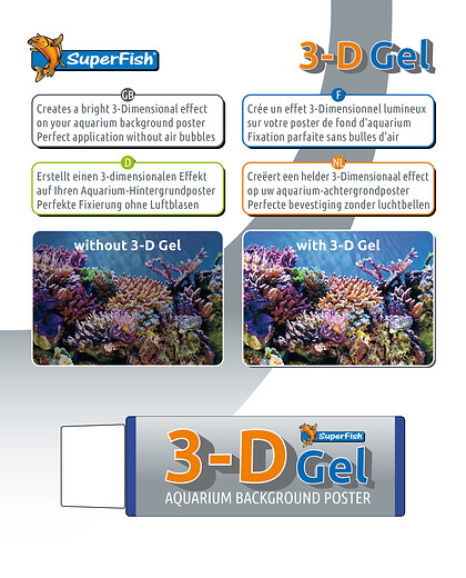 3d – Folienkleber für Aquariumfolien
